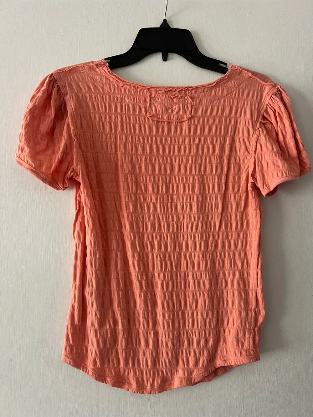 We The Free Coral Short Sleeve Textured Tee